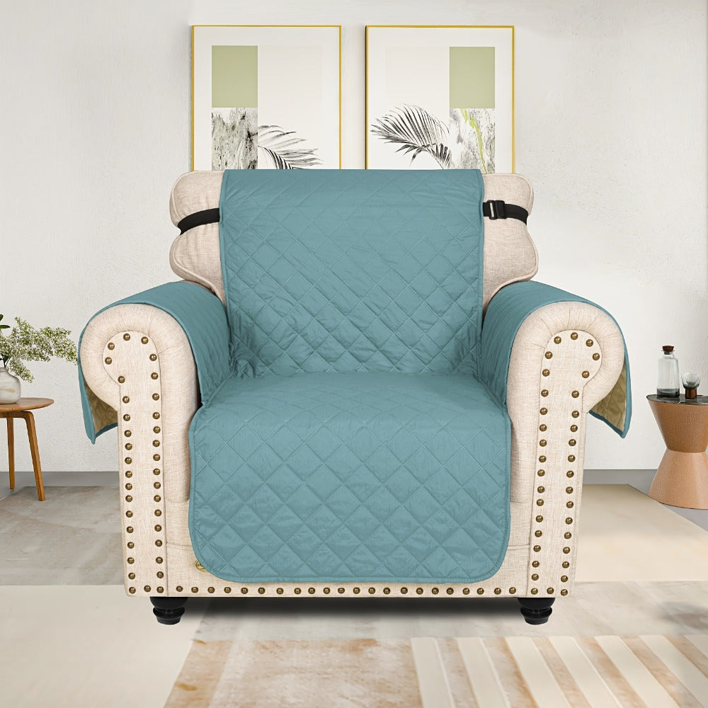 Sofa Slipcover 5-Layer Quilted Thick Sofa Cover Protector Elastic Strap Non-Slip Washable Pet Friendly Universal Fit 3 4 Seater Couch Cover for Living Room - 10 Colors - product image 28