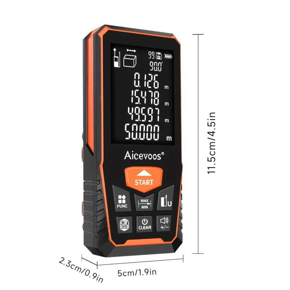 Digital Laser Rangefinder 50M 70M 100M 120M Laser Distance Meter Tape Measure Range Finder for Construction DIY Outdoor Contractor Gift - product image 2