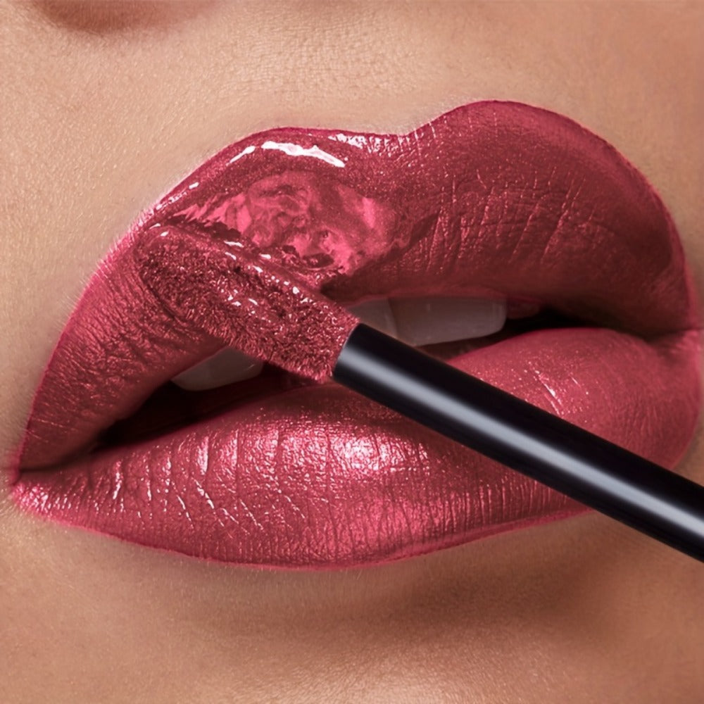 Metallic Glitter Liquid Lipstick 22 Shades Waterproof Shimmer Lip Gloss Non-Sticky Plant Squalane Formula - Long-Lasting Transfer-Proof Bold Lip Tint for Party Festival Bridal Dail - product image 26