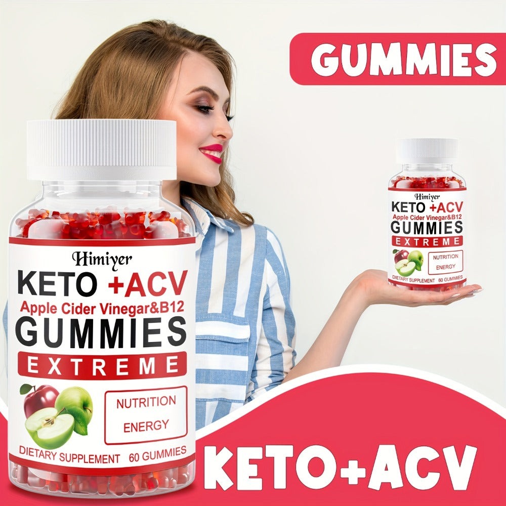 Apple Cider Vinegar Gummies with B12, Pomegranate & Beet Juice Powder — Keto ACV Supplement for Metabolism, Energy, Digestion & Detox Support | Vegetarian | 2-Month Supply 2 Bottle - product image 6