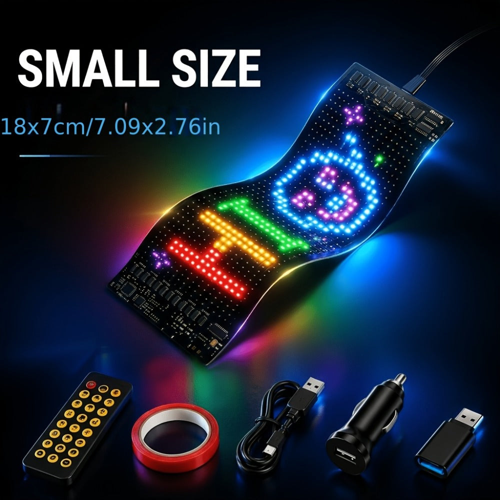 Programmable LED Sign – Flexible Matrix Display with App Control, Custom Text & Animations, Music Sync, USB Powered LED Panel for Bedroom Decor Store Window Business Display (3 Siz - product image 3