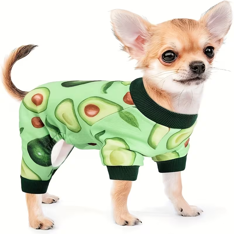 Dog Pajamas Set of 2 | Soft Puppy PJs Jumpsuit for Small Dogs Cats Chihuahua Yorkie, Cute Pet Sleepwear Onesie for Spring Summer, Mixed Colors XS-XXL Pet - product image 5