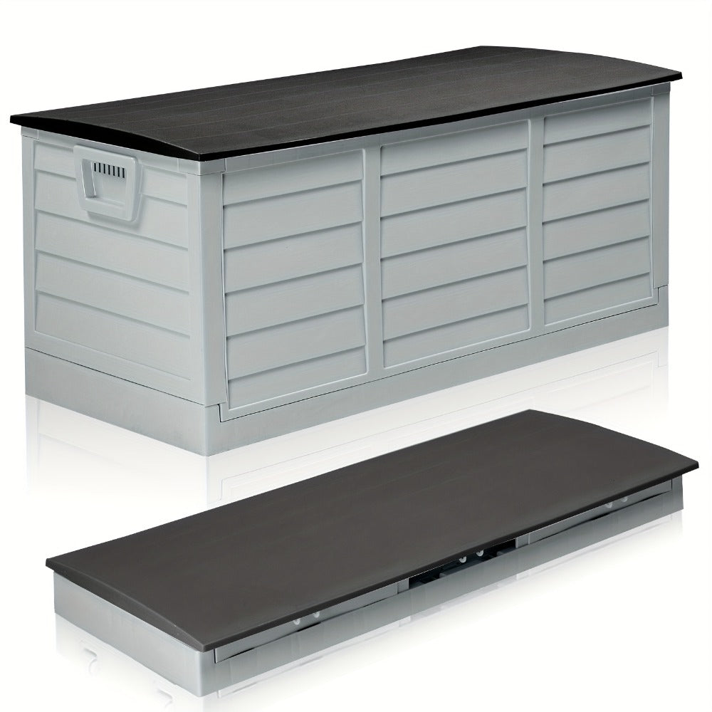 75 Gallon Deck Box with Wheels – 284L Resin Outdoor Storage Box Lockable Plastic Container for Patio, Pool & Garden, 110 lbs Capacity, Multiple Colors, Weatherproof Outdoor Storage - product image 6