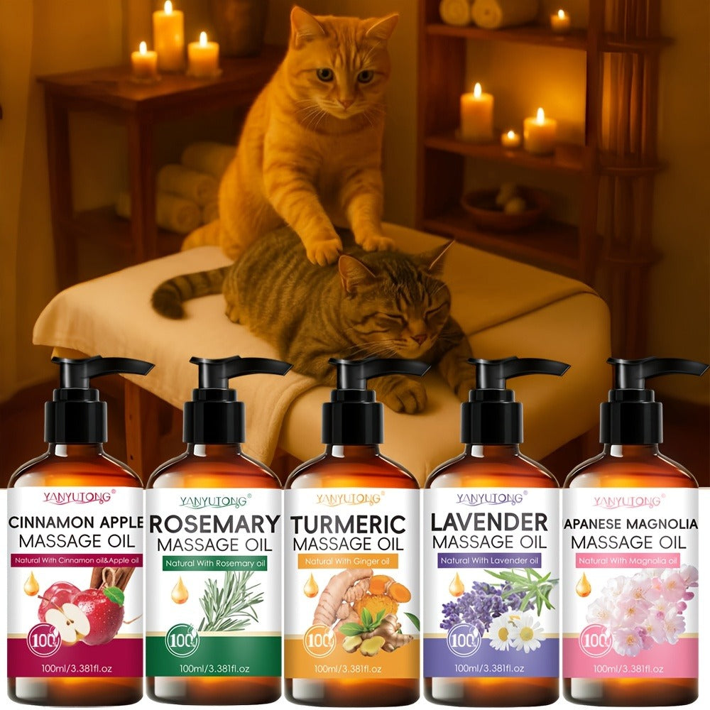 Moisturizing Massage Oil 3.38oz Natural Botanical - Turmeric, Rosemary, Lavender & Cherry Blossom with Glycerin, Nourishing Body Oil for All Skin Types, Gentle Non-Irritating Spa S - product image 8