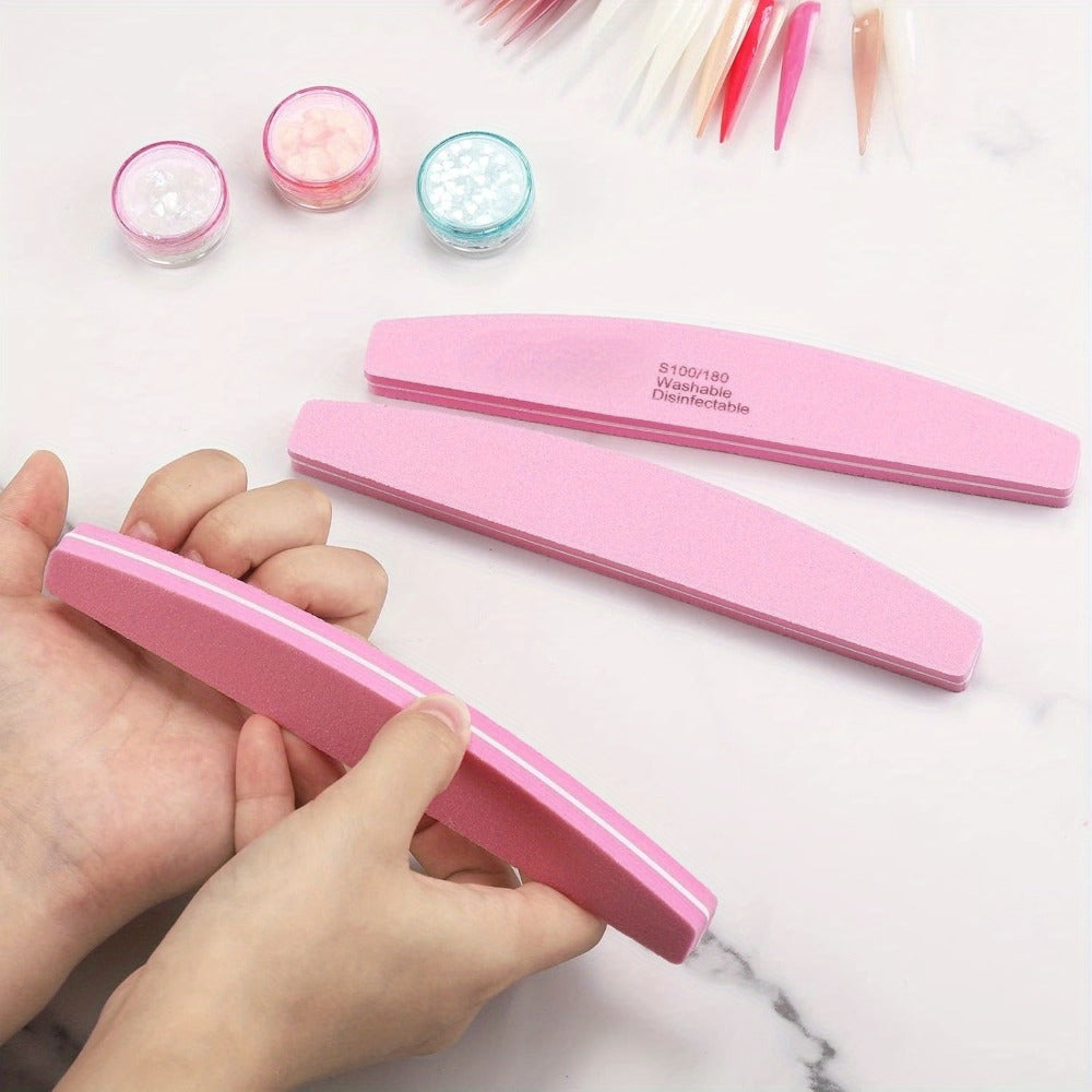 Nail Files and Buffers Professional 100 180 Grit Double-Sided Sanding Boards Reusable Polishing Blocks for Manicure Pedicure Salon Home Use Value Pack 20 or 35 Pieces - product image 7