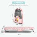 Tabletop Ironing Board with Iron Holder - Compact Portable Mini Ironing Board with Non-Slip Feet, Heat Resistant Cover, Space Saving Design for Small Spaces, Dorm, Travel - Pink - product image 10
