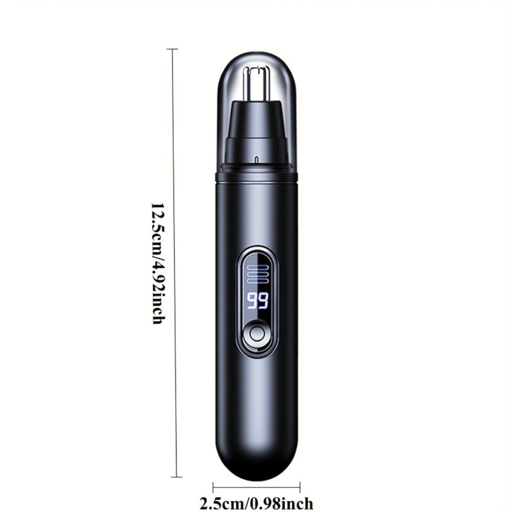Electric Nose Trimmer with LED Display – USB Rechargeable Painless Facial Hair Removal Device for Men & Women, Nose Ear & Eyebrow Trimmer, Upgraded Grooming Tool, Ideal Gift - product image 4