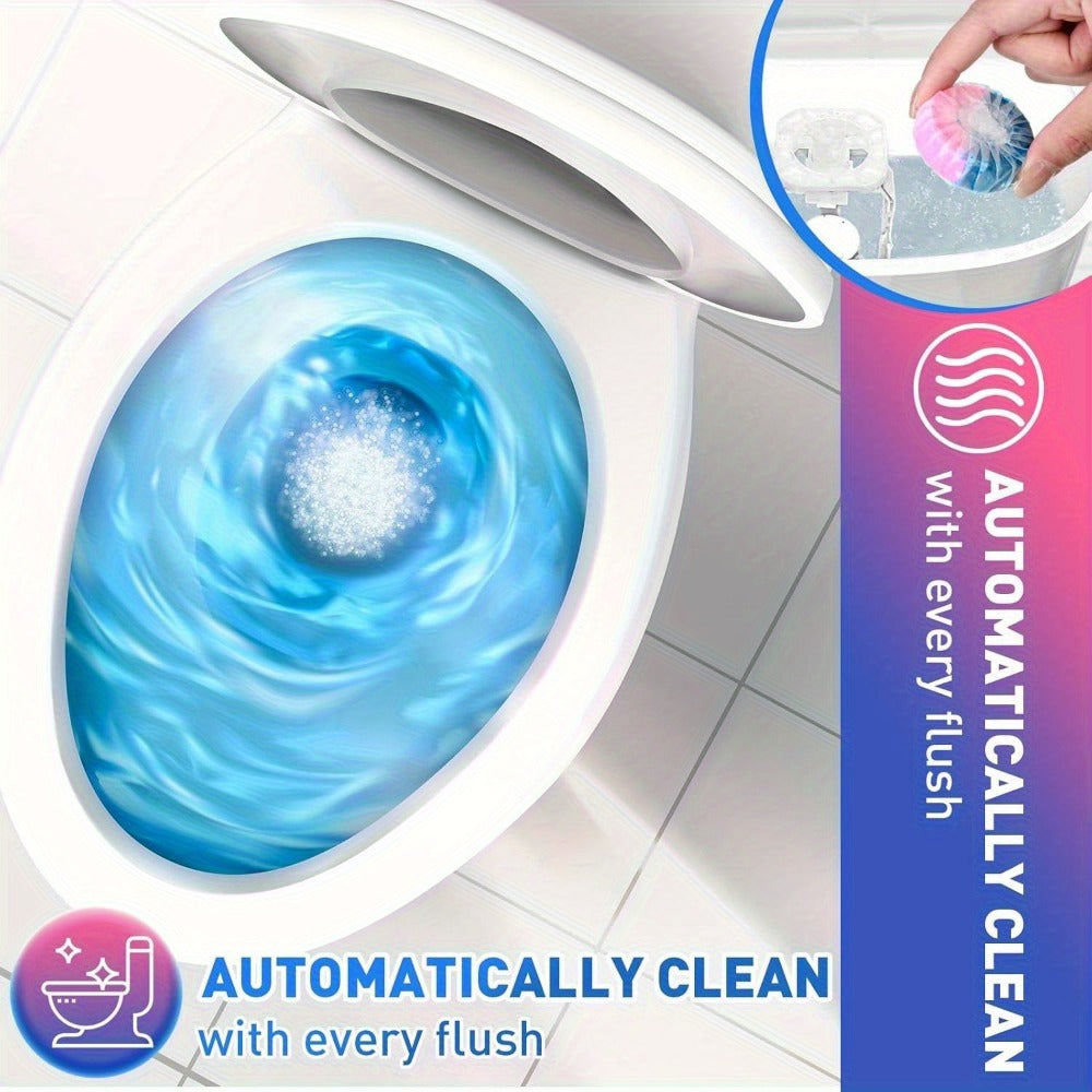 Toilet Bowl Cleaner Tablets 24 Pack, Automatic Toilet Tank Cleaning Tablets with Fresh Pine and Lemongrass Scent, Strong Detergent Bubbles for Bathroom Toilet Tank Cleaner Maintena - product image 5