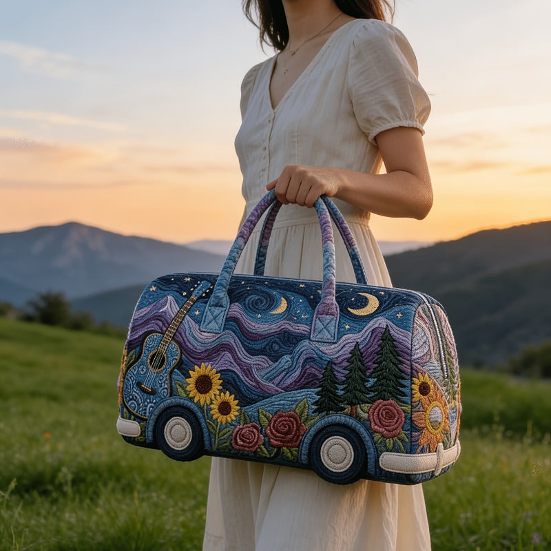 2026 New Quilted Patchwork Handbag, Vintage Patchwork Overnight Travel Bag, Fitness Clutch, Short Trip Overnight Bag - product image 4