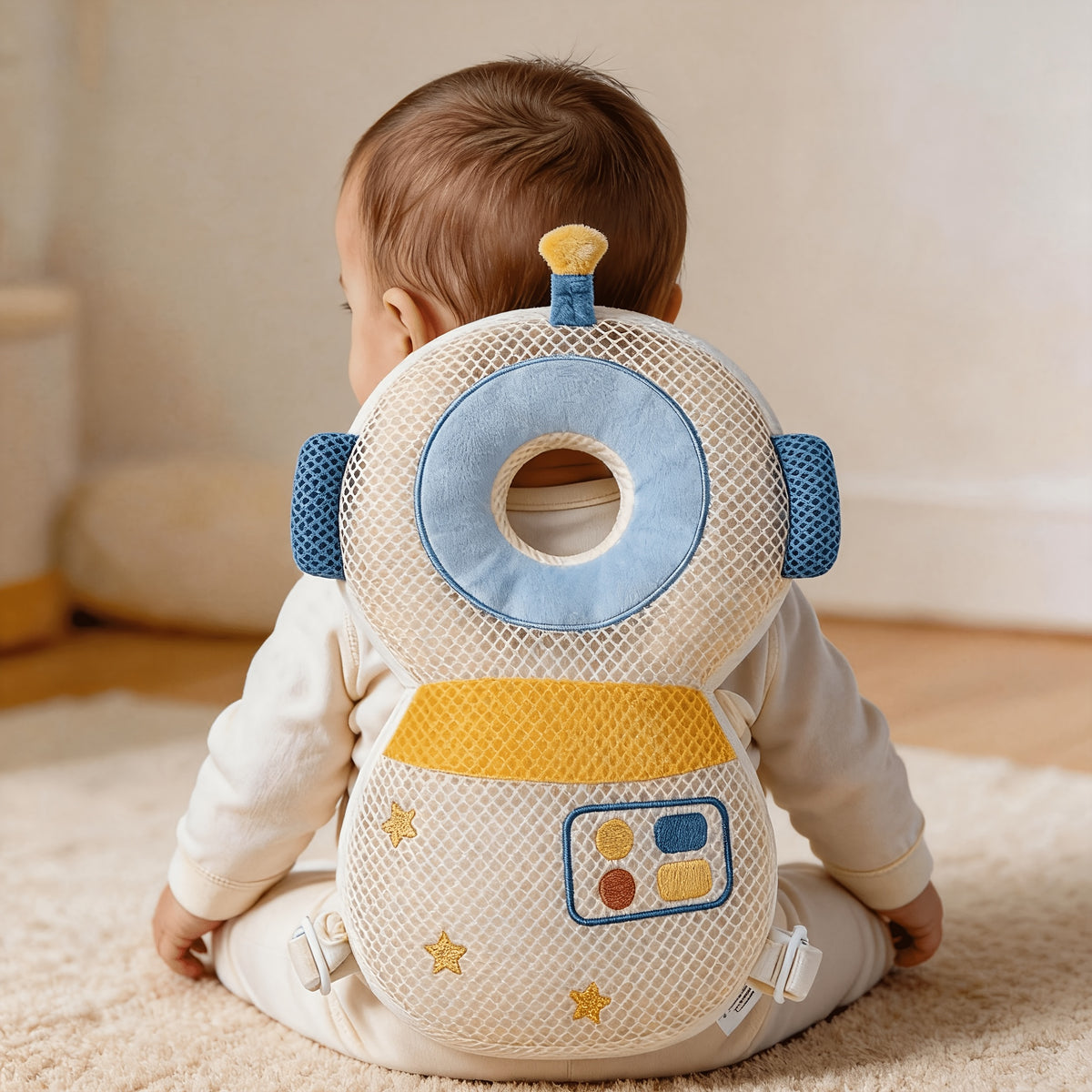 A Pc Soft Toddler Backpack for Infants and Toddlers, with Adjustable Cartoon Animal Plush Backrest, Made Of Colorful Polyester Fiber, An Ideal Gift for - product image 3