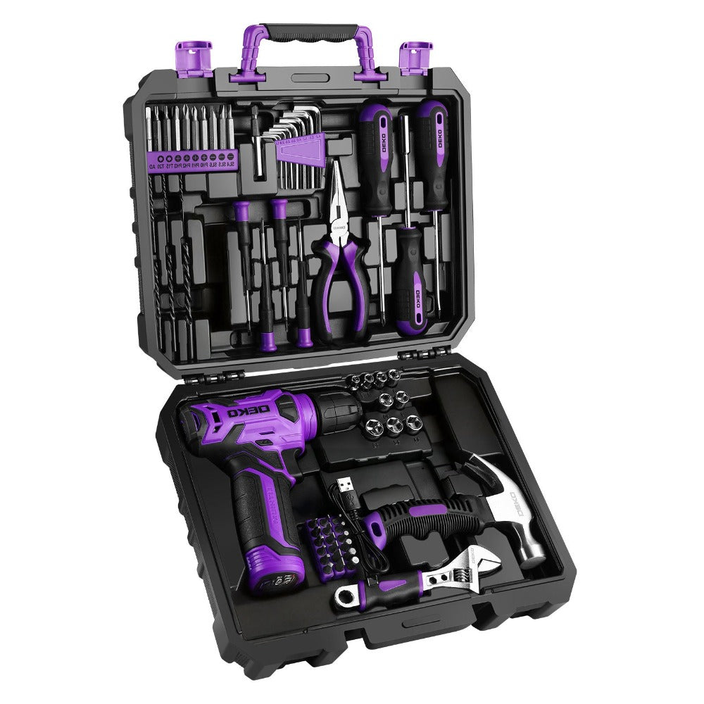 Cordless Drill Tool Kit 119/151PCS – 8V/12V Electric Power Drill Set with Screwdriver, Hammer, Wrench | All-in-One Home Repair & DIY Hand Tools for Women | Perfect Gift - product image 10