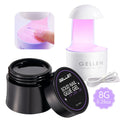 Solid Gel Nail Glue Kit with Mini LED Lamp — 8g UV Cure Gel Glue 28+ Days Long-Lasting Bond for Press On Nails Acrylic Tips Rhinestones, Non-Toxic Natural Resin, Salon & Home Manic - product image 19