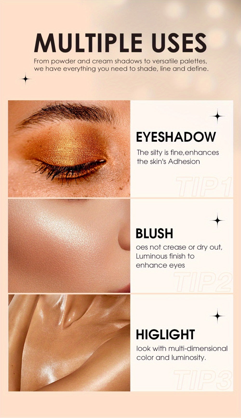 Waterproof Eyeshadow Stick Set 8 Piece – Shimmer, Pearlescent & Matte Eye Shadow Pencils, Creamy Blendable Formula, Long-Lasting Smoky Natural Glitter Eye Looks, Gift for Her - product image 13