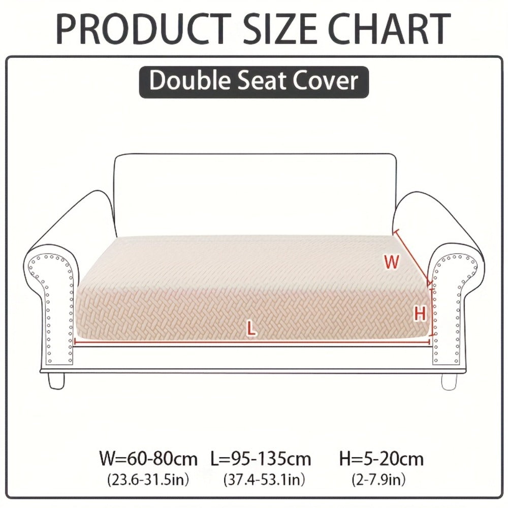Jacquard Stretch Sofa Cover Non-Slip | Elastic Wear-Resistant Couch Slipcover, Polyester Jacquard Fabric, 1 to 4 Seat Sectional L-Shape, Armrest Backrest, Machine Washable - product image 41