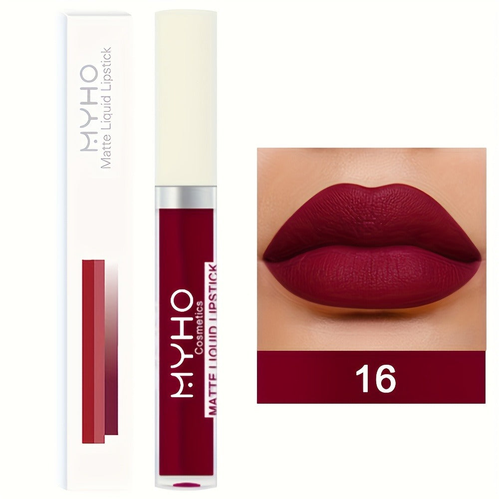 Velvet Matte Lip Gloss Set 9pcs — Waterproof High Pigment Non-Stick Lip Glaze, Long-Lasting Creamy Formula for All Skin Tones, 18 Shades, Perfect Makeup Gift for Women - product image 9