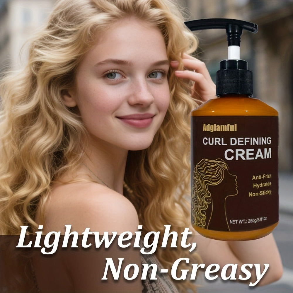 24-Hour Hold Curl Defining Cream for Wavy Curly & Coily Hair — No-Rinse Leave-In Frizz Control Styler, Lightweight Non-Greasy 3-Minute Quick Curl Definition for Women & Men All Cur - product image 4