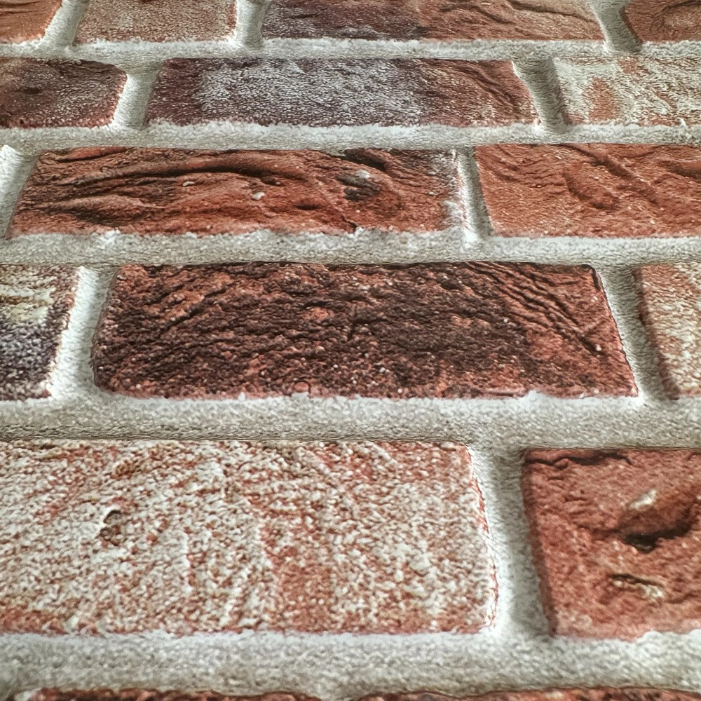 Peel and Stick Tile Stickers 20pcs Vintage Brick Pattern Self-Adhesive Waterproof Wall Tiles for Kitchen Bathroom Toilet – Removable Oil-Proof Backsplash Wall Art Decor - product image 12