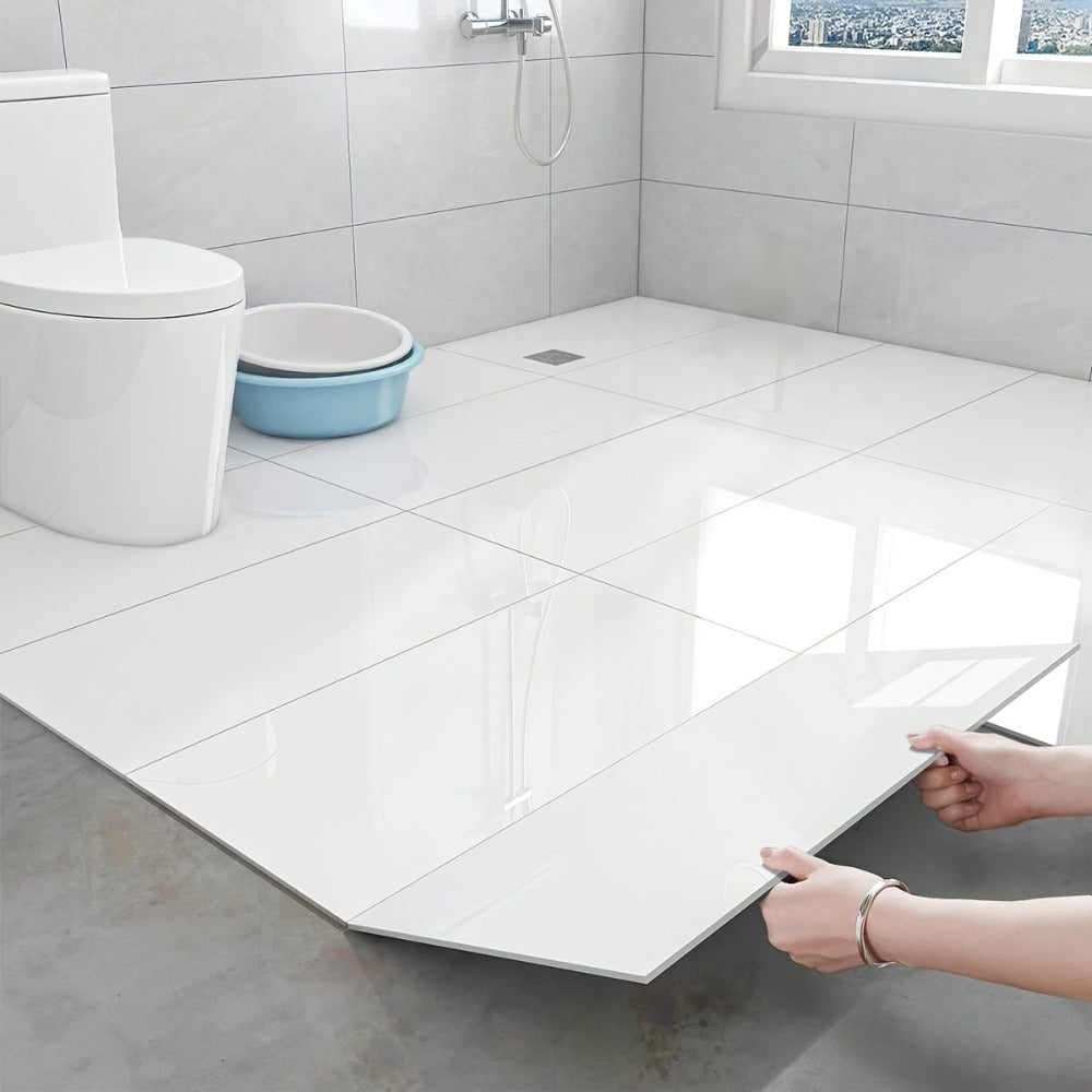 Marble Peel and Stick Wall Panels Self-Adhesive 3D Decorative Tiles - Glossy Marble Sheets for Bathroom Kitchen Living Room - Removable Vinyl Planks White Grey Black Imitation Ston - product image 6