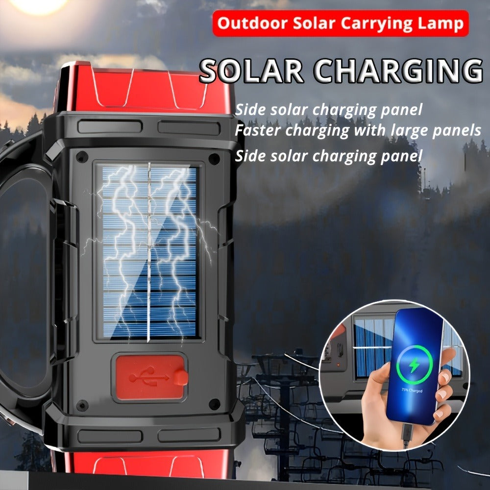 Rechargeable Solar Flashlight 2000 Lumen LED Torch with Power Bank USB-C Charging for Camping Hiking Outdoor Emergency for Patio & Backyard Use - product image 14