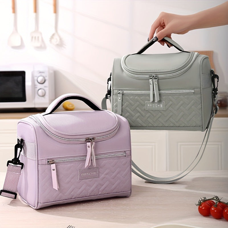 Insulated Lunch Bag Cooler Tote with Padded Shoulder Strap Leakproof Washable Polyester Meal Prep Bag for Work Picnic School Outdoor Activities Men Women for - product image 14