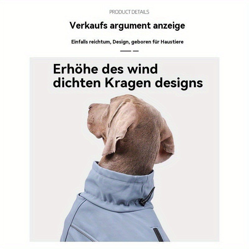 Dog Jacket for Small Breeds – Windproof Warm Pullover Coat with Reflective Stripes, Woven Fabric, Machine Washable Pet Outerwear for Spring & Fall, Colors - product image 13
