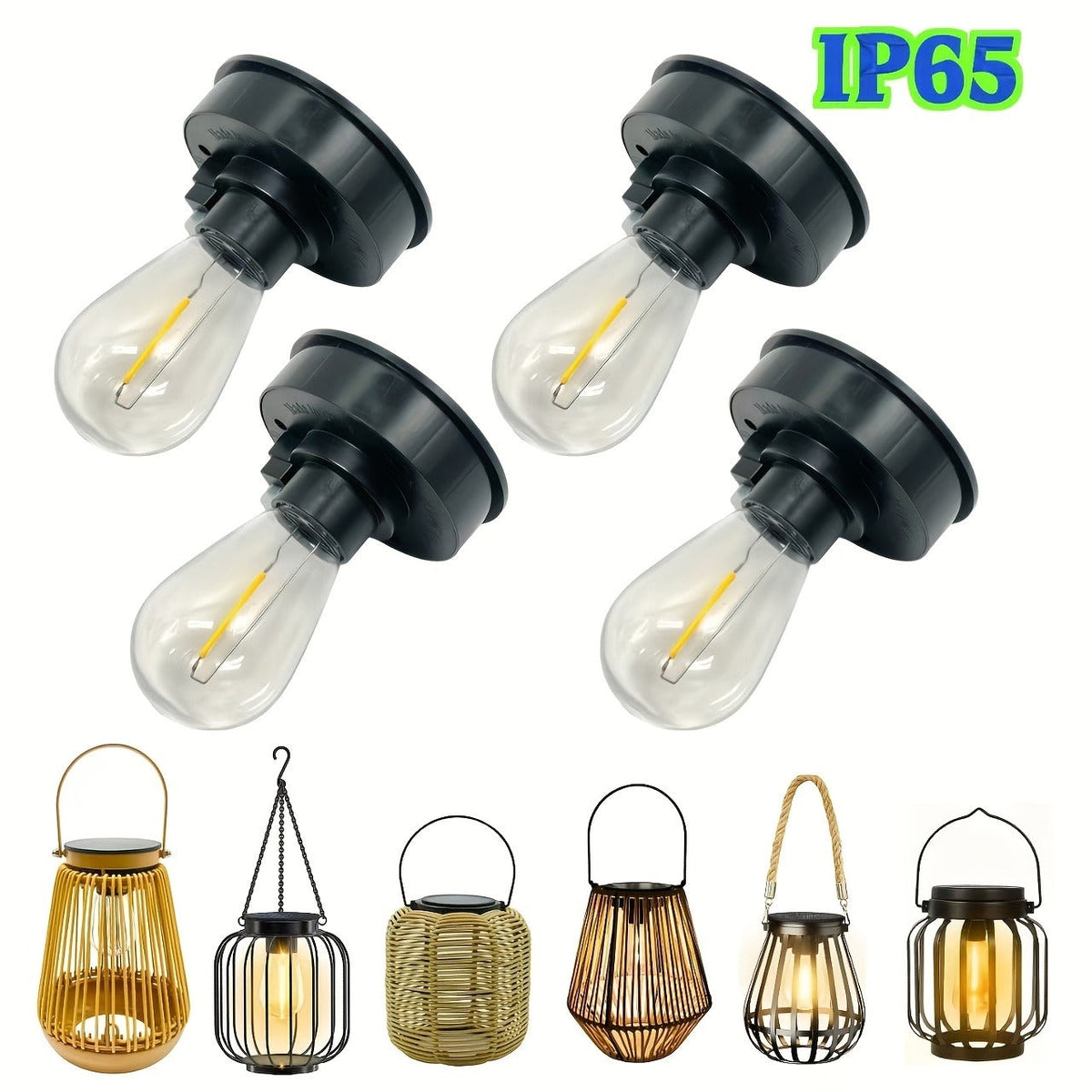 Solar Lantern Replacement Bulb IP65 Waterproof – Outdoor Solar Light Accessory, Top Bulb Replacement Kit – 2, 6 or 12 Pack - product image 13