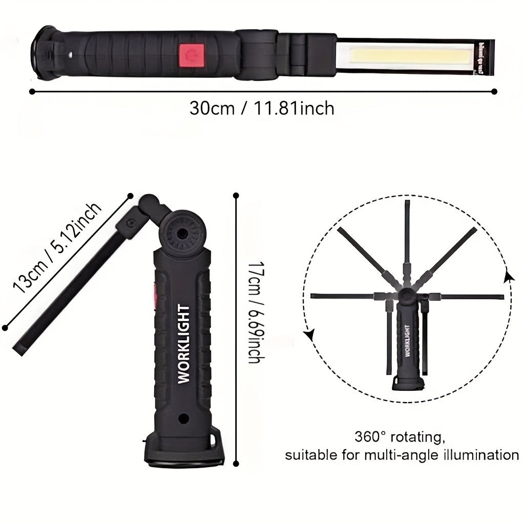 10 Pack – COB LED Work Light, 1000 Lumen Rechargeable Portable Hanging Camp Lamp with Built-In Battery, 200M Range for Camping, Yard, Party & Vehicle - product image 16