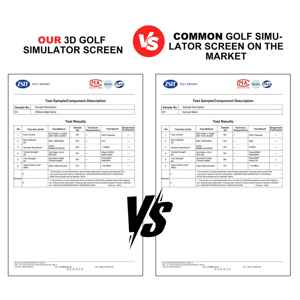 Ultra-Quiet 3D Golf Simulator Projector Screen, Wear-Resistant, Indoor Golf Training, 3 Sizes | Golf Impact Screen 4K UHD - product image 15