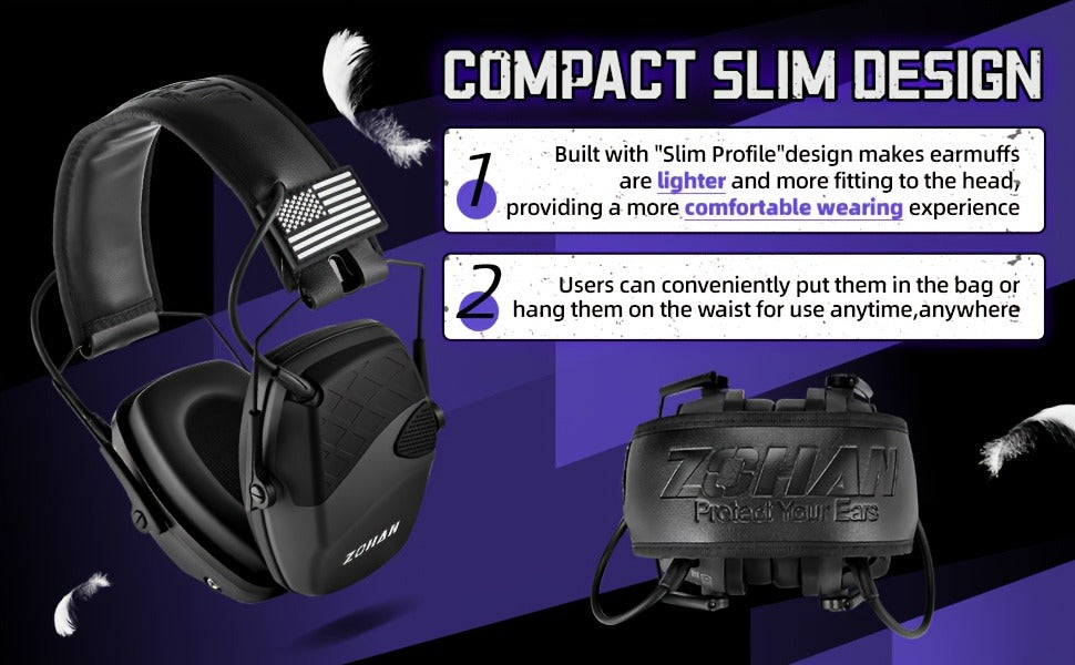 Sound Amplification | Electronic Shooting Earmuffs NRR 23dB - product image 17