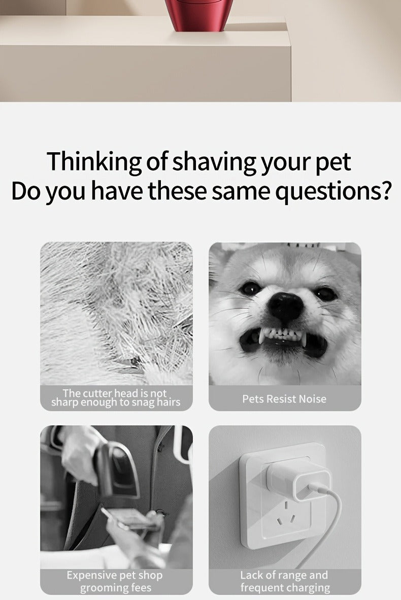 Pet Grooming Clippers Rechargeable with LED Display | Cordless Electric Dog Cat Hair Clipper, Detachable Blades 4 Guide Combs Low Noise, Professional Wireless - product image 17