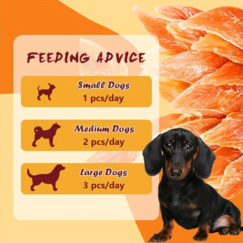 Chicken Jerky Treats for Dogs and Cats | High Protein Chicken Breast Slices, Grain-Free Dental Chews & Training Rewards for Puppies Kittens Adult Dogs Cats - product image 5