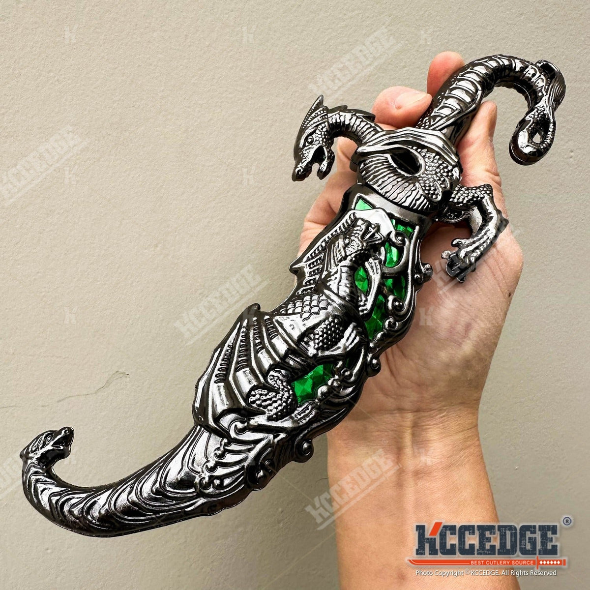9" Dragon Cosplay Collectible Dagger, 440 Stainless Steel, Historical Replica for Display & Medieval Fair Props – Medieval Fantasy Fixed Blade Knife with - product image 12