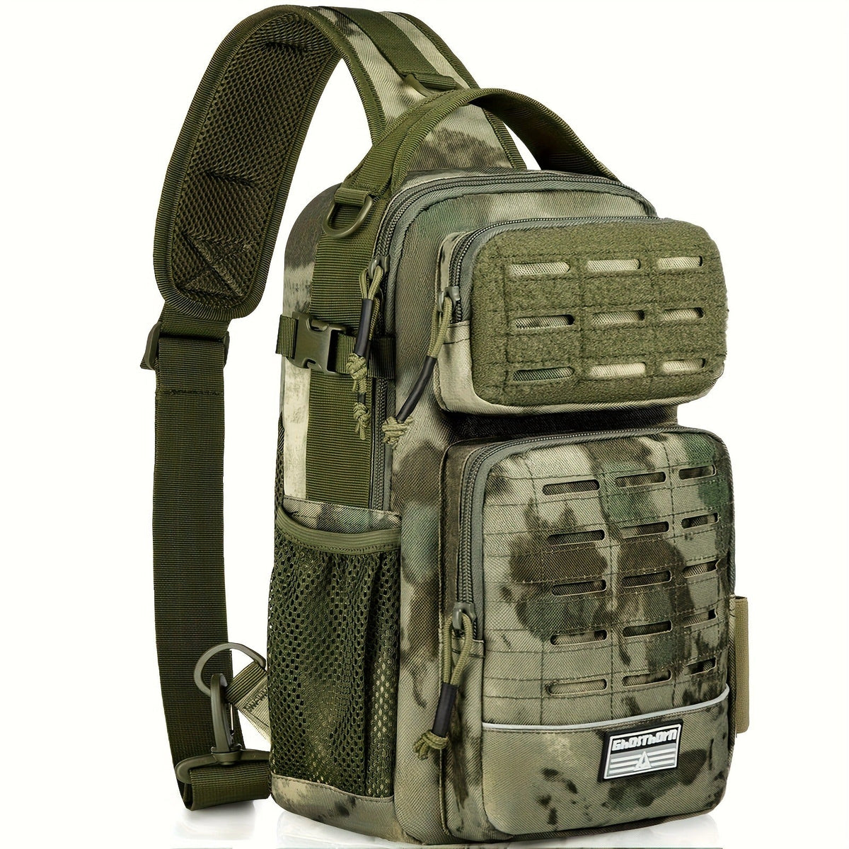 Tactical Outdoor Gear Bag for Fishing Tackle, Hunting & Camping, Multi-Pocket Crossbody Bag, Available in Green Camo, Black Camo, Black & Khaki, Gift Box - product image 10