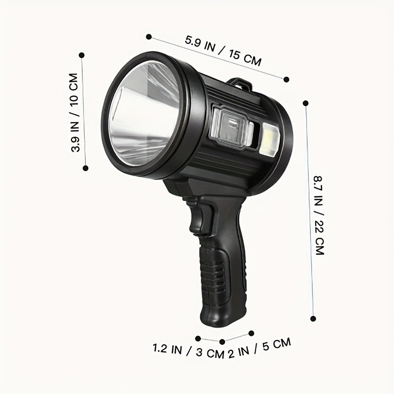 Waterproof LED Flashlight 6 Modes 3 Color Filters Solar USB Rechargeable IPX4 Torch for Hunting Camping Boating Hiking Emergency for Patio & Backyard Use - product image 13