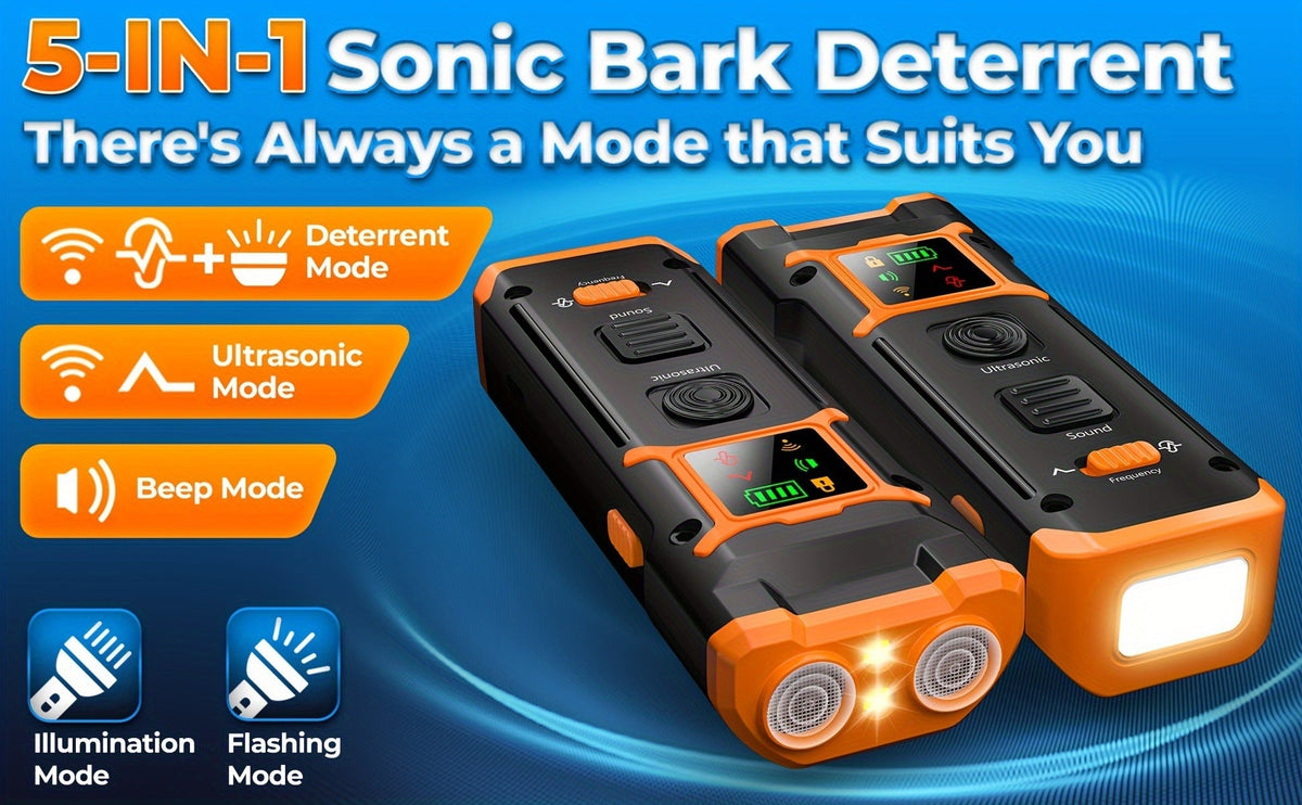 Carry-along Handheld Bark Deterrent with LED Light, Soundwave Technology, Safe for Dogs & Humans, One Size Fits All Breeds – Ultrasonic Dog Repeller - product image 11