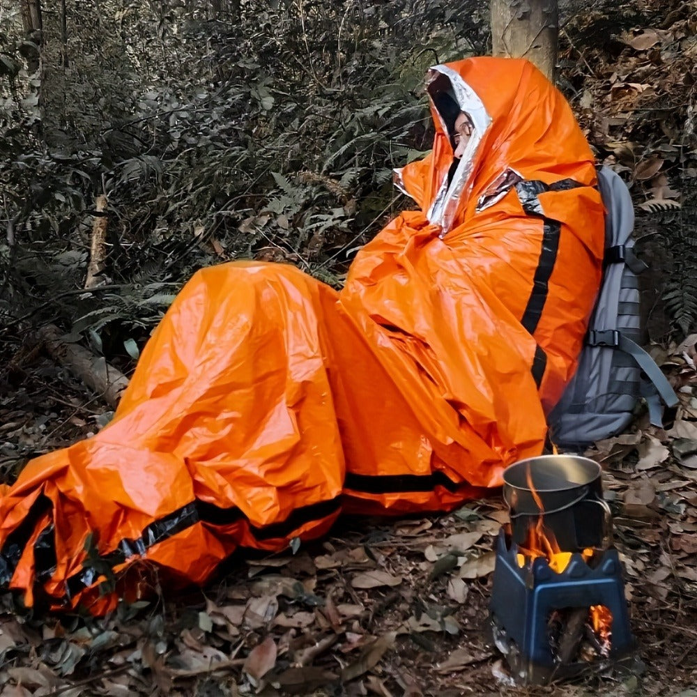 Emergency Sleeping Bag 4-Pack with Survival Whistles | Mylar Thermal Blanket Shelter Bag, Lightweight Waterproof Bivy Sack for Camping, Hiking, Backpacking - product image 16