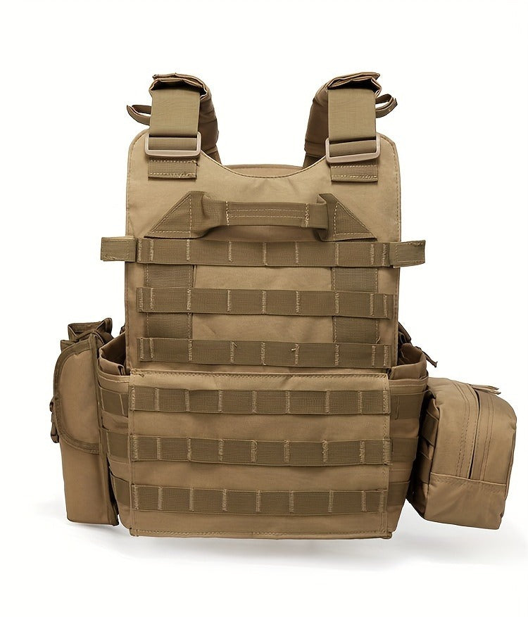 Tactical MOLLE Vest 6094 Adjustable Combat Chest Rig with Multi-Pocket System for Outdoor Hunting Training Airsoft CS Wargame Hiking Camping - product image 19