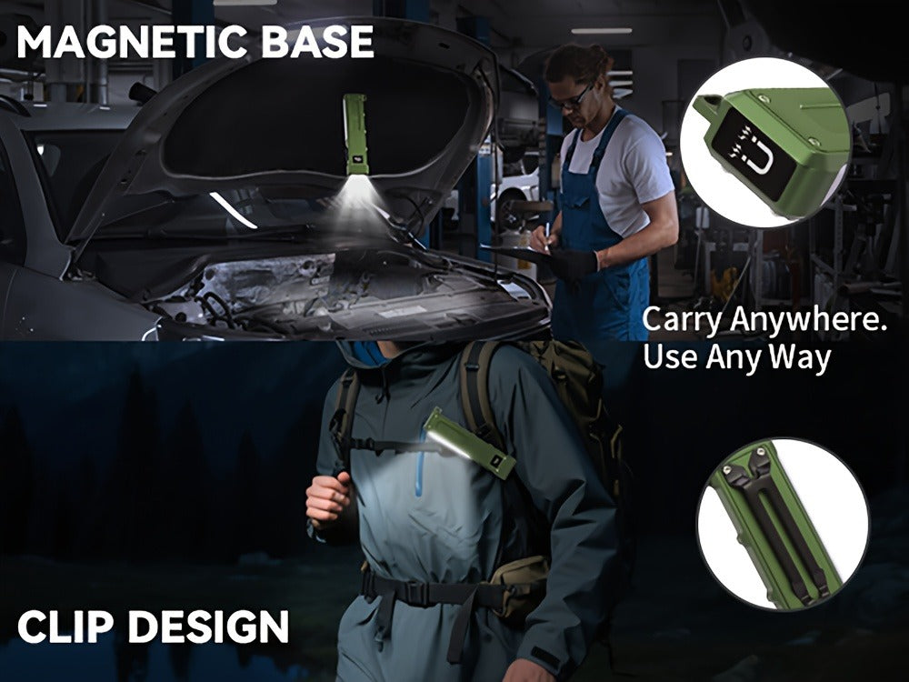 Magnetic LED Flashlight 9 Modes UV Side Light Digital Display 1500mAh Rechargeable Aluminum Torch for Home Emergency Camping - product image 12