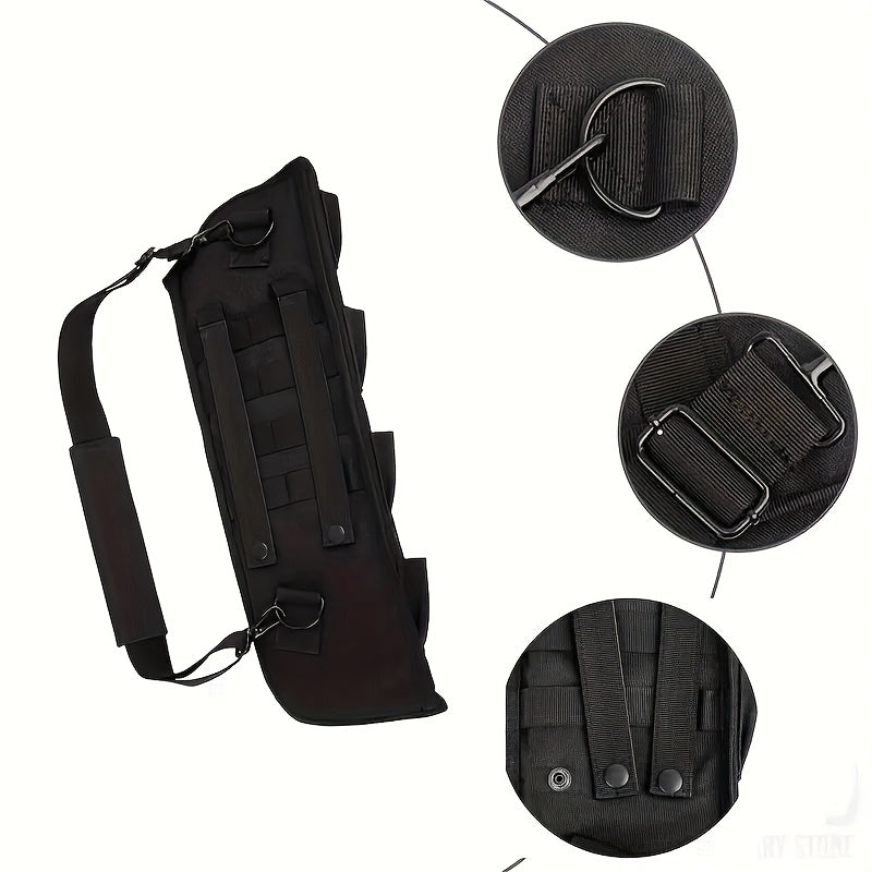 Tactical Shotgun Holster with MOLLE System | 19" 600D Oxford Cloth, Adjustable Strap & Shell Loops, Lightweight Hunting & Shooting Scabbard for Tactical Vests - product image 4