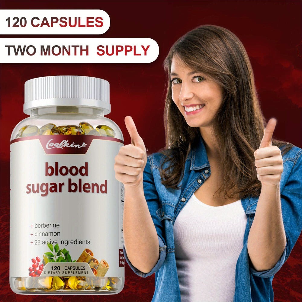 Blood Sugar Blend 120 Capsules – Berberine HCL, Cinnamon, CoQ10, Turmeric & Alpha Lipoic Acid – Natural Formula to Support Healthy Blood Sugar Levels – Daily Wellness Supplement - product image 7