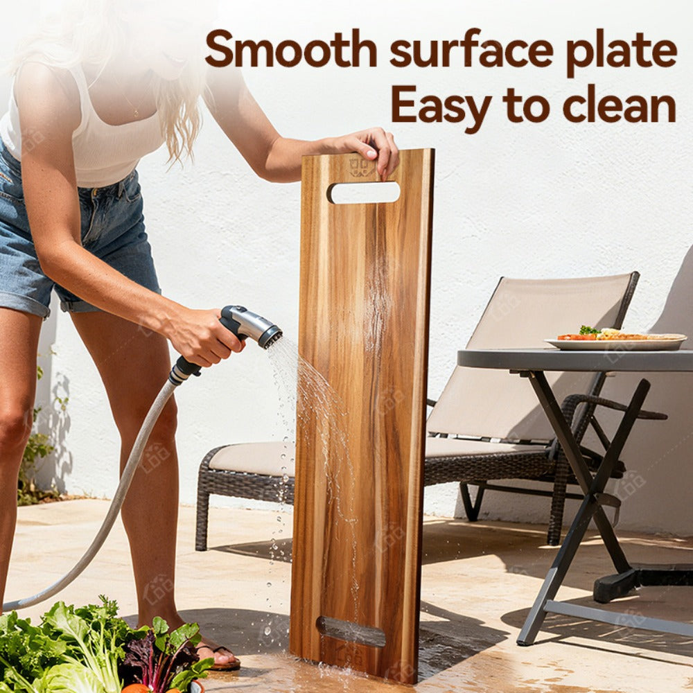 Charcuterie Board Extra Large 36x12 Inch Acacia Wood Cutting Board with Handles 3FT Rectangular Cheese Serving Platter Oversized Grazing Board for Meat Appetizers Party Entertainin - product image 5