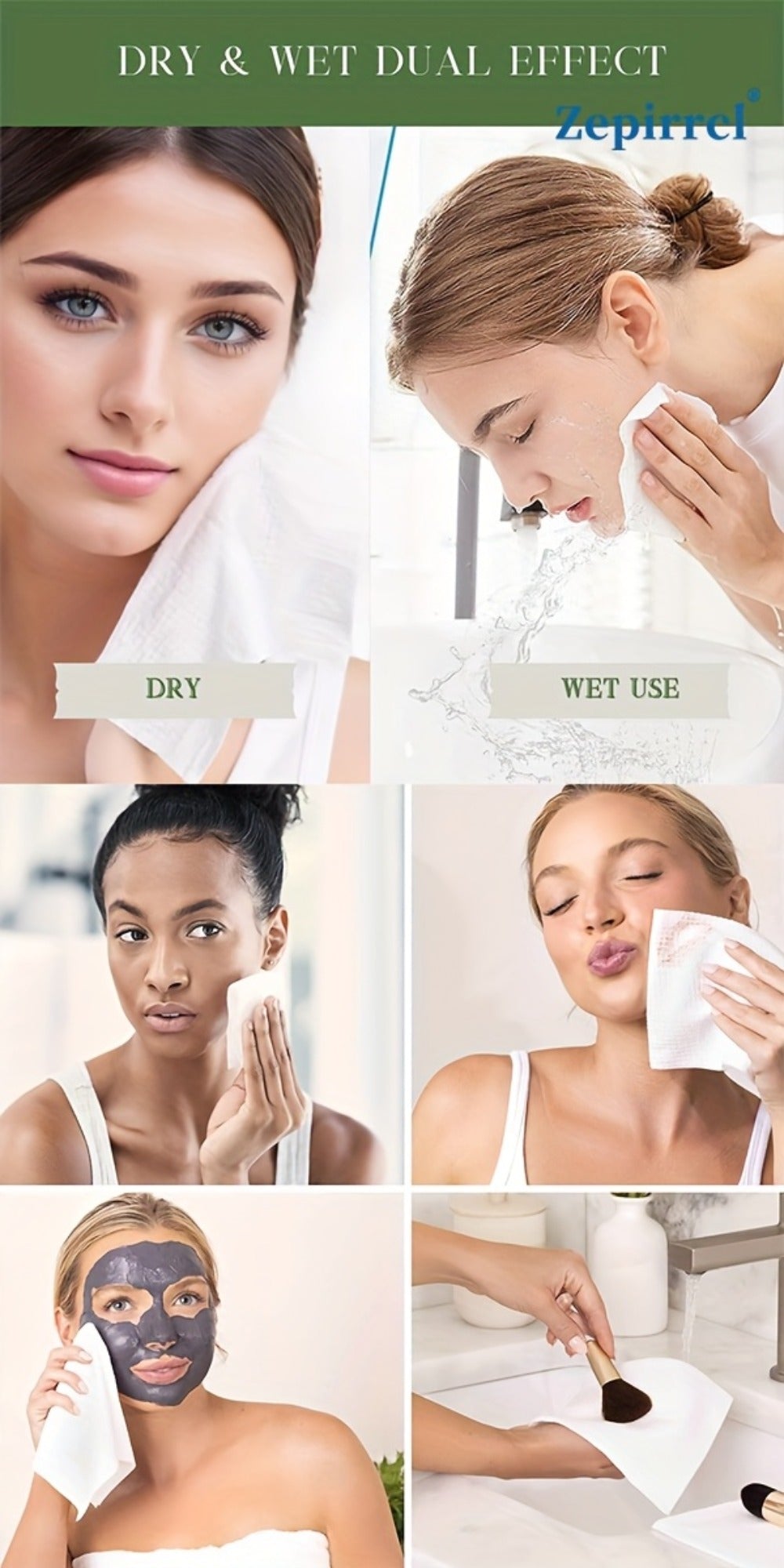 Extra Large Disposable Facial Cleansing Tissues 26×30cm – Thickened Ultra-Soft Cotton Wipes for Face Washing & Makeup Removal, Gentle for All Skin Types, 40/120/240 Pcs - product image 17