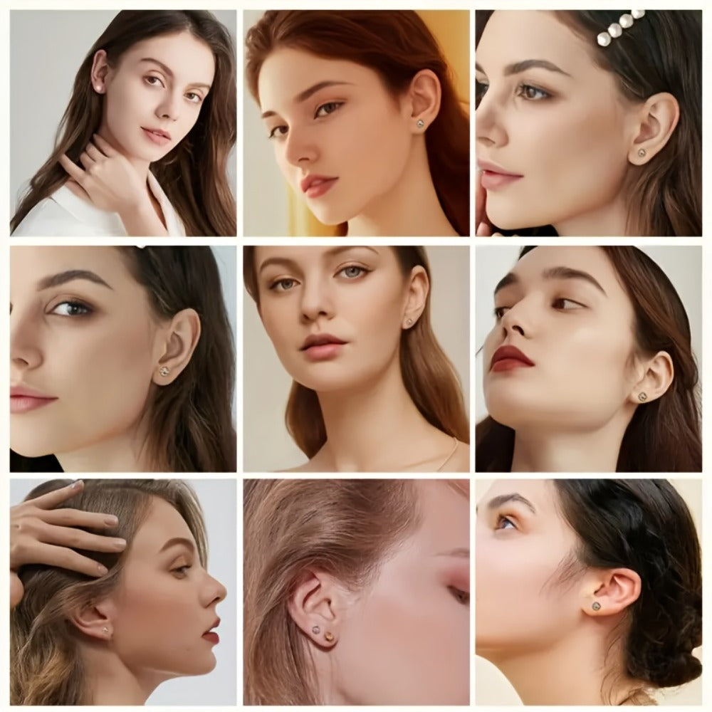 Ear Piercing Tool Set Reusable - Safe Ear Piercing Kit with Ear Studs, Professional Piercing Gun for Home & Salon Use, Unisex, Hypoallergenic Ear Studs Included, Multiple Combinati - product image 9