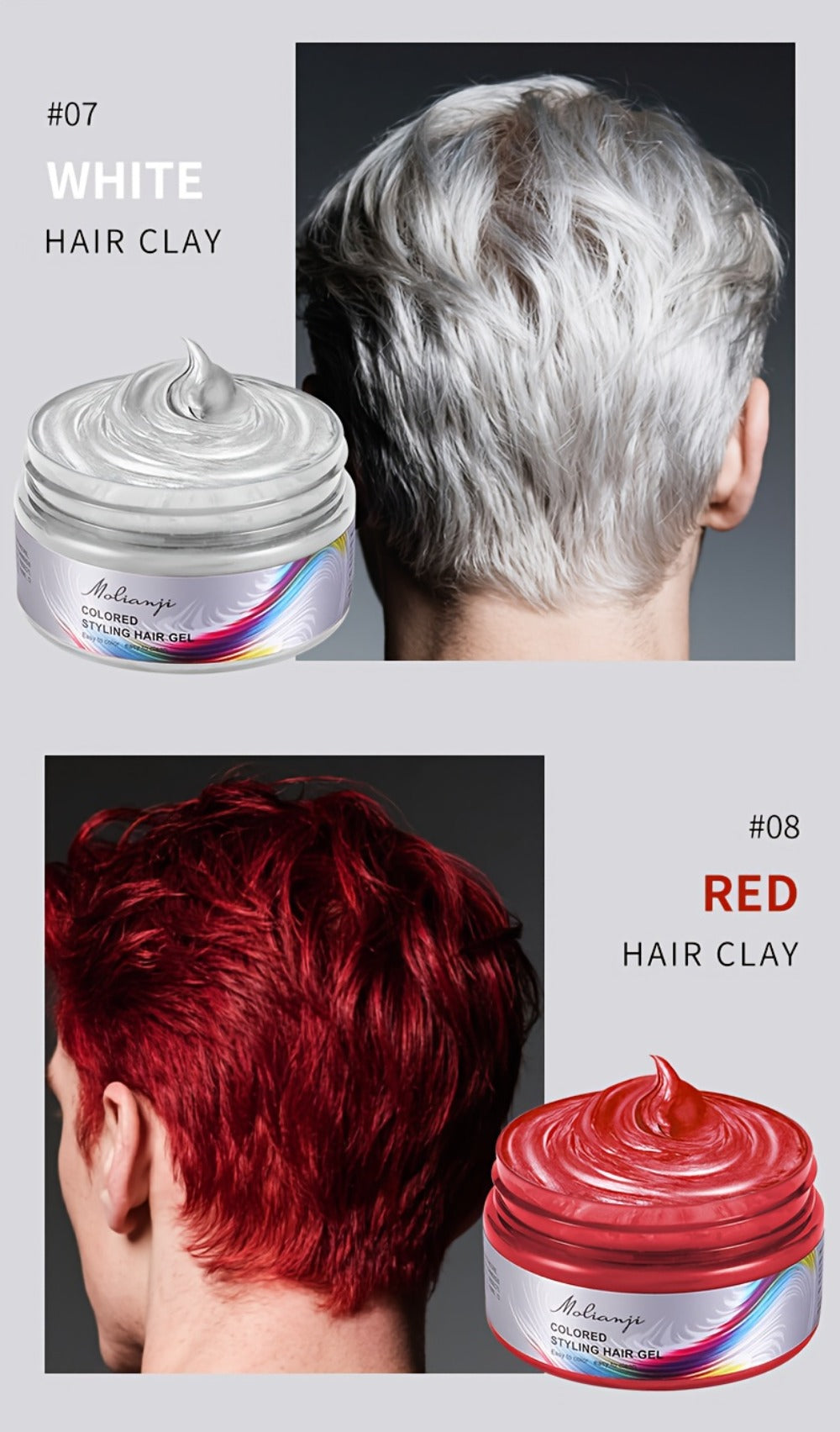 Hair Color Wax Temporary Hair Dye 3.53oz — 9 Vivid Shades, Easy Wash, Non-Damaging, Mixable Colors for Halloween Carnival Festival Cosplay Party - product image 27