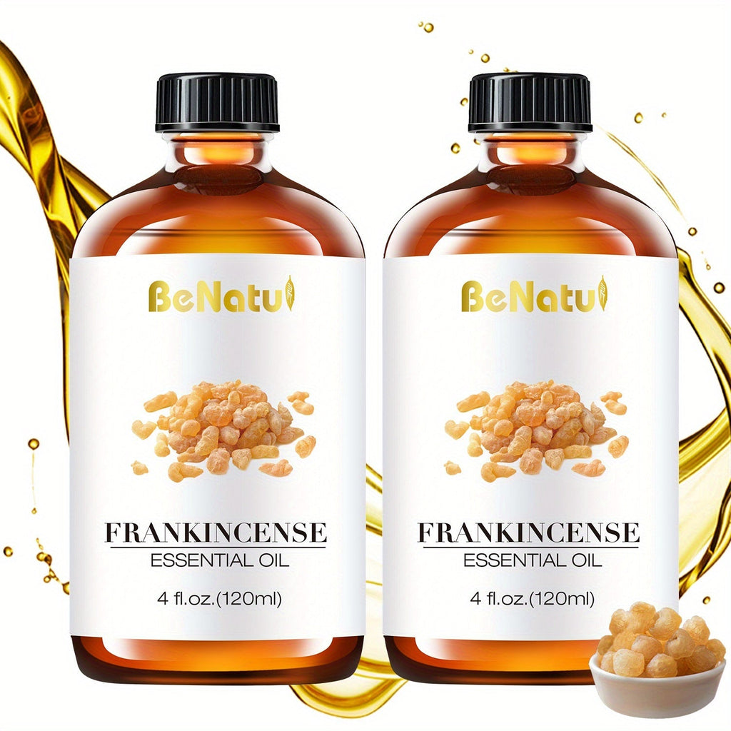 Pure Essential Oil Set 4.06 oz — Frankincense, Lemon, Lemongrass & Rosemary Oils for Massage, Bath, Hair, Skin & Nail Care, Aromatherapy Gift for Women, Mother's Day & Birthday Gif - product image 13