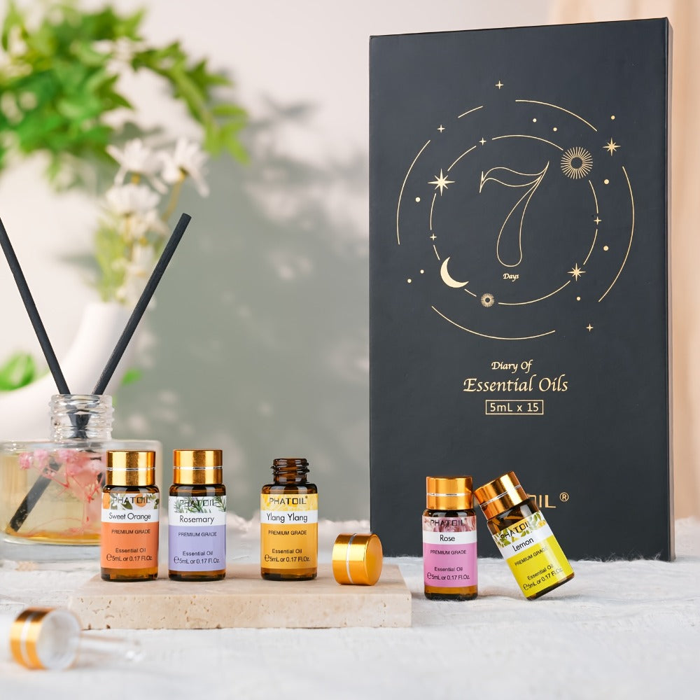Essential Oil Kit 15pcs – 5ml Aromatherapy Gift Set for Diffuser, Humidifier & Candle Making | Mother's Day, Christmas, Valentine's Day Gift - product image 5