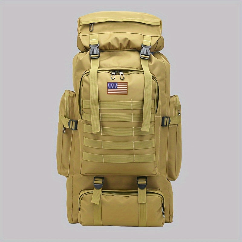 Tactical 3-Day Assault Pack Oxford Fabric DIY System for Camping Hunting Travel Unisex – Military Hiking Backpack 80L