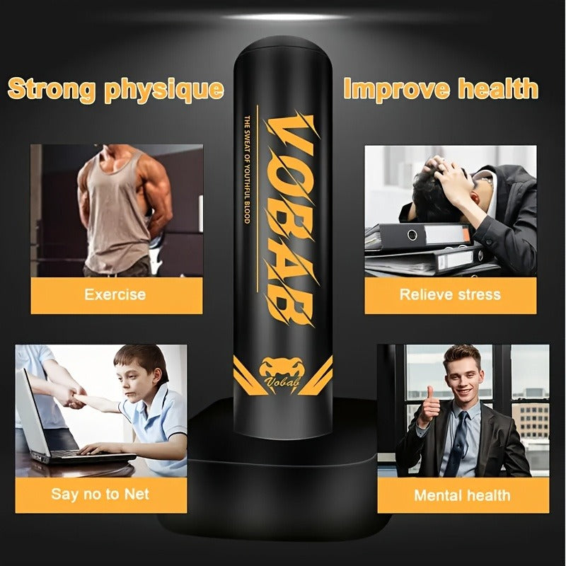 MMA, Muay Thai, Karate & Boxing Training, Men & Women – 70-Inch Freestanding Punching Bag with Stand for Adults