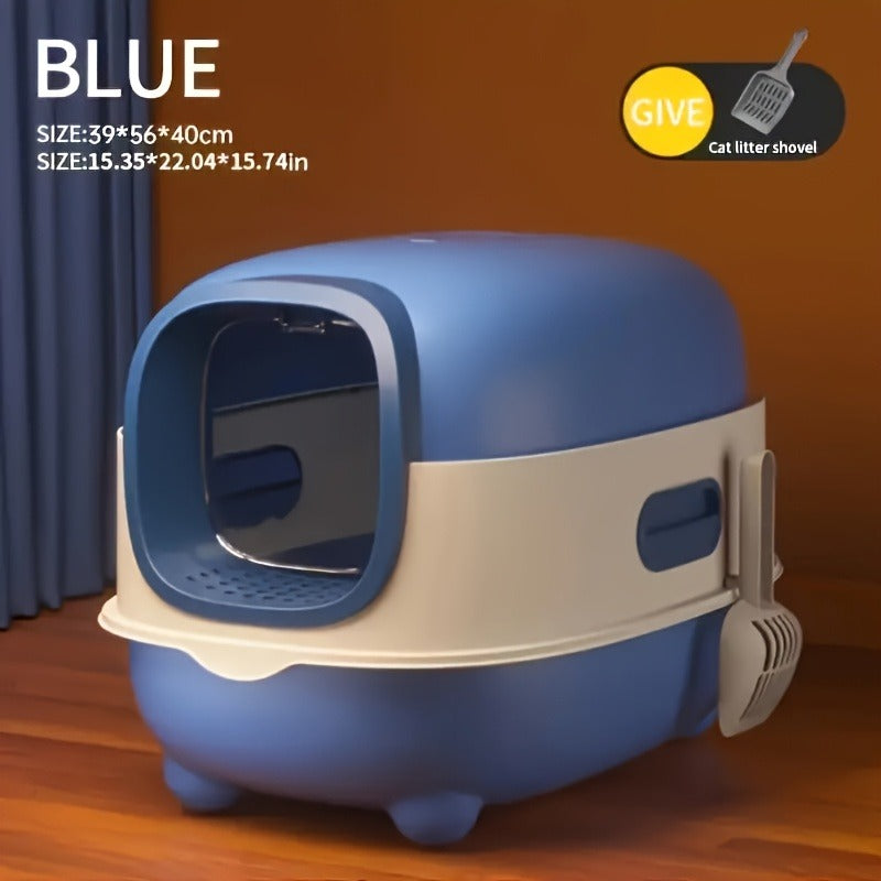 Collapsible Top Entry Design, Splash-Proof Walls, Space-saving Size for Small Spaces, Suitable for Kittens and Adult Cats – Enclosed Cat Litter Box with Odor - product image 12