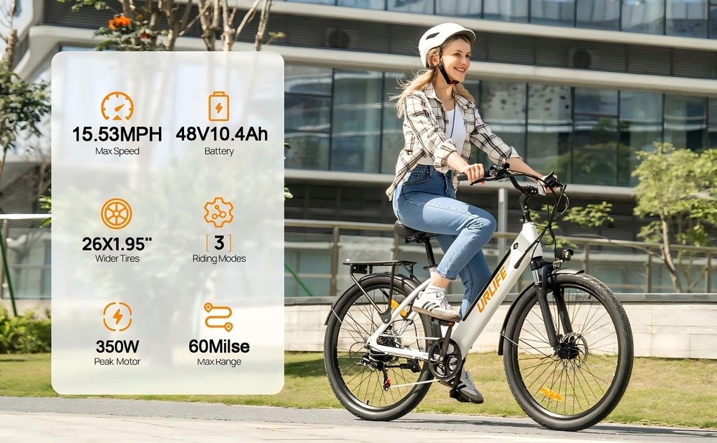 350W Motor, 48V 10.4Ah Battery, 60-Mile Range, Dual Shock Absorbers & LCD Display – Electric Mountain Bike 26" - product image 10